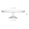 Smarty Had A Party 11.6" Clear Medium Round Plastic Cake Stands (12 Cake Stands), 12PK CS115C-CASE - alternate 2